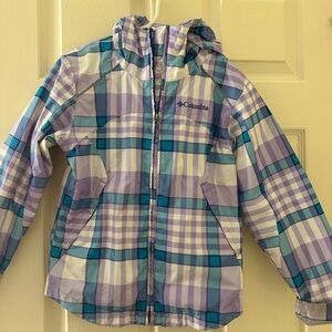 Columbia Plaid Hooded Jacket